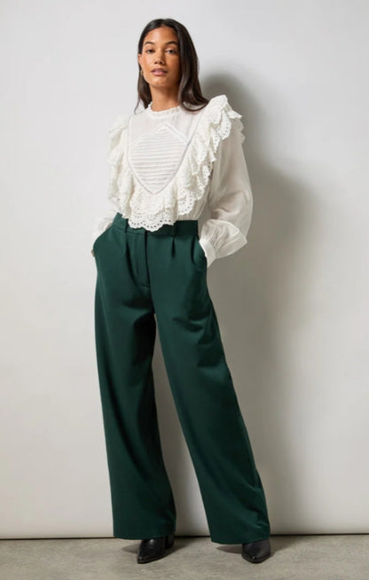Green Wide Leg Trouser