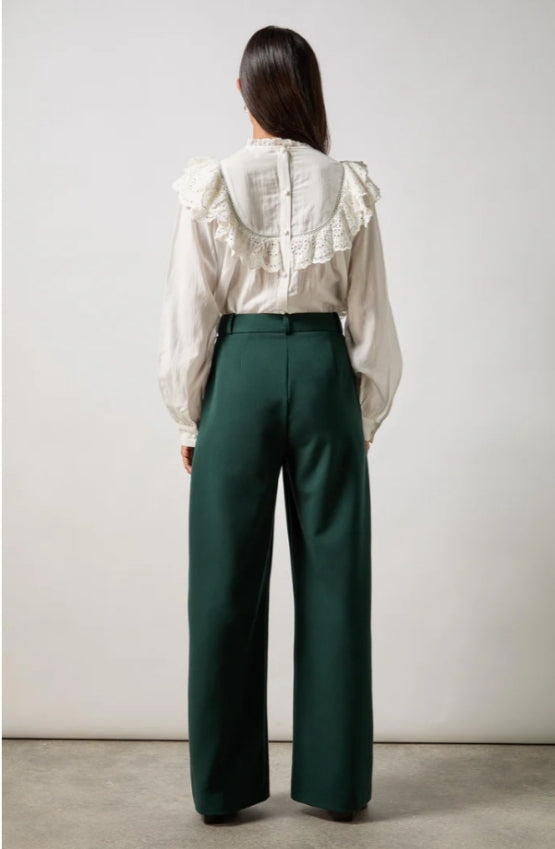 Green Wide Leg Trouser