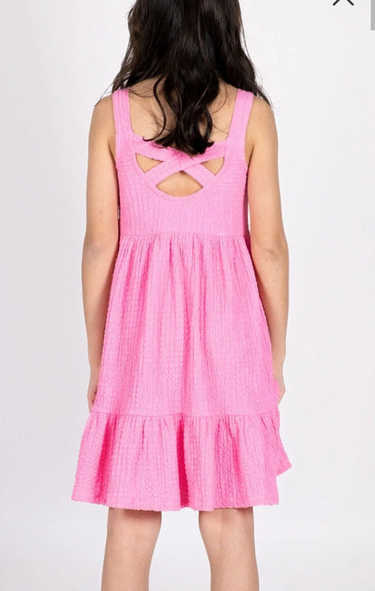 Kyron Girls' Crinkle Fabric Dress