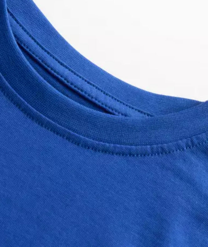 2 Pack Blue Sports Crew Neck T-Shirts