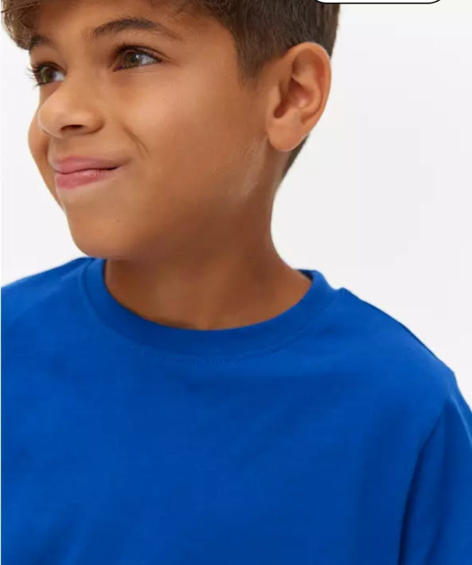 2 Pack Blue Sports Crew Neck T-Shirts