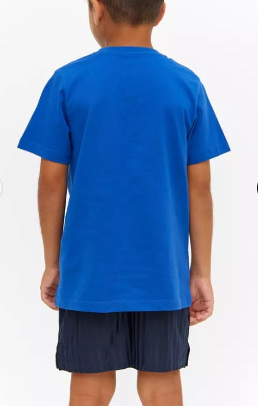 2 Pack Blue Sports Crew Neck T-Shirts