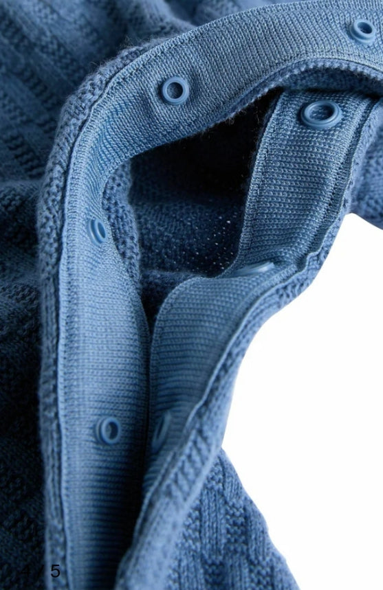 Knitted Playsuit - blue