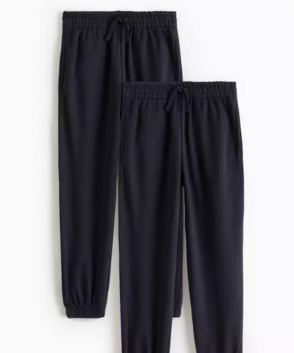 Navy Unisex Joggers 2 Pack