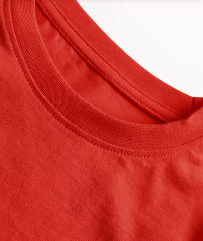 Red Sports Crew Neck T-Shirts