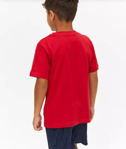 Red Sports Crew Neck T-Shirts