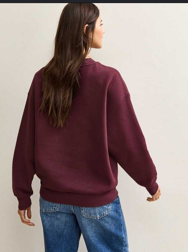Dark Burgundy San Francisco Logo Sweatshirt