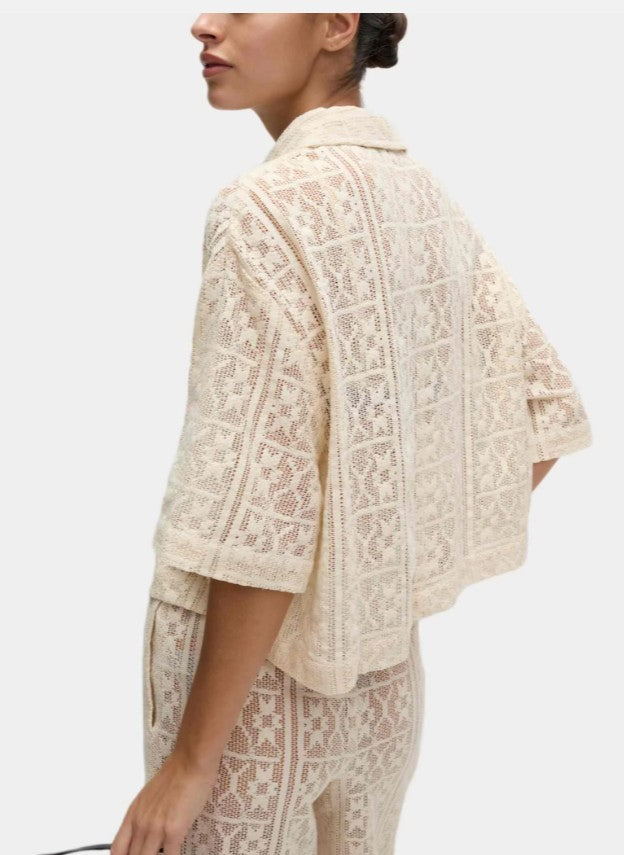 Pure Cotton Short Sleeve Beach Shirt