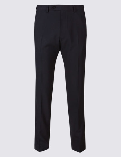 Slim Fit Flat Front Trousers