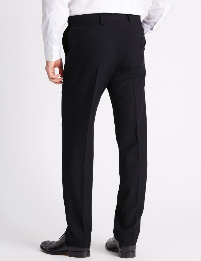 Slim Fit Flat Front Trousers