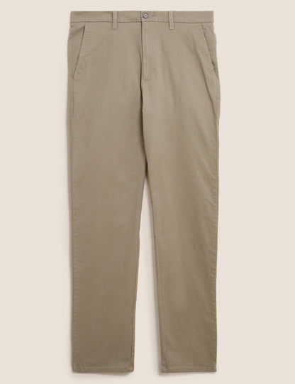 Slim Fit Stretch Chinos Stone