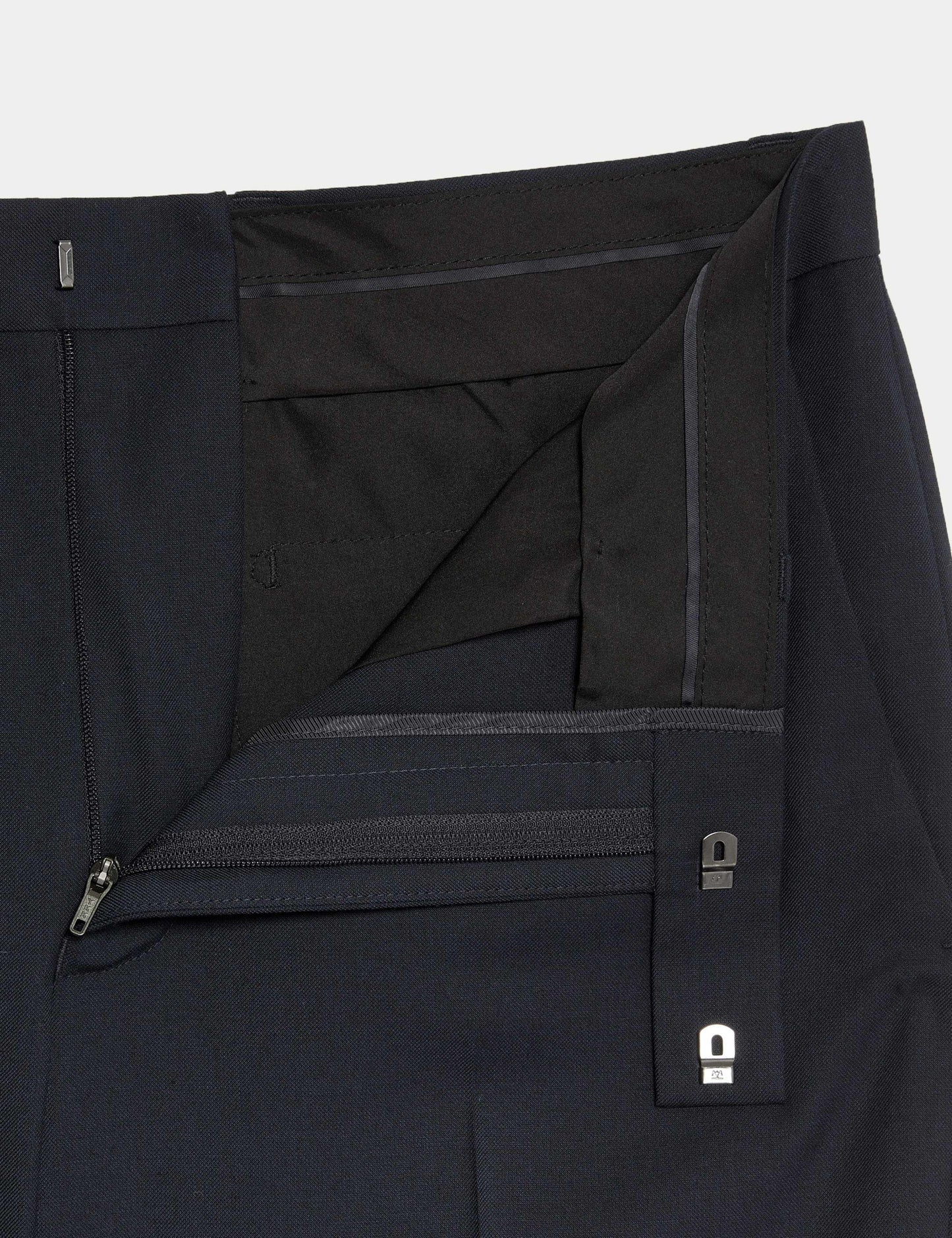 Slim Fit Stretch Suit Trousers Navy