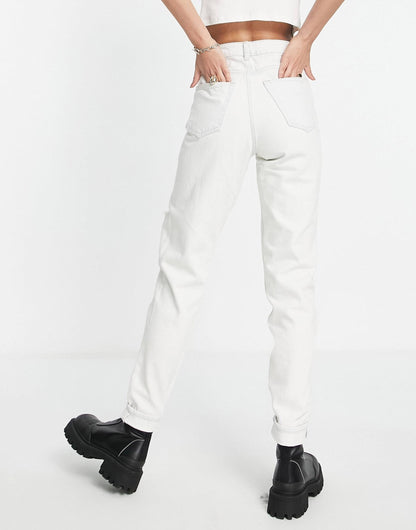 Tall Ripped Mom Jean - Light Blue
