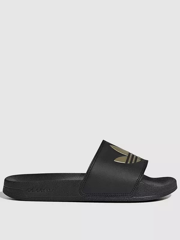 Adidas Originals Womens Adilette Lite Sliders - Black/Gold