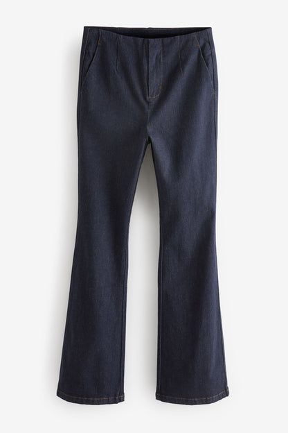 Rinse Blue Flare High Rise Jeans
