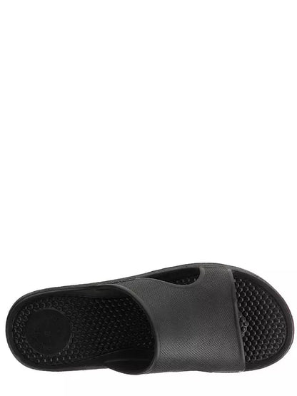 TOTES Mens Solbounce Vented Slide Sandal - Black