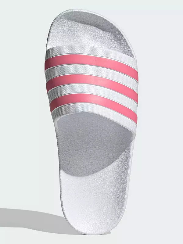 Adidas Sportswear Womens Adilette Aqua Sliders - White/Pink