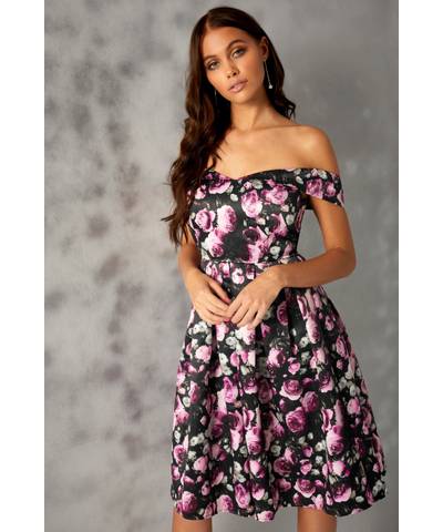 Bardot Rose Prom Dress