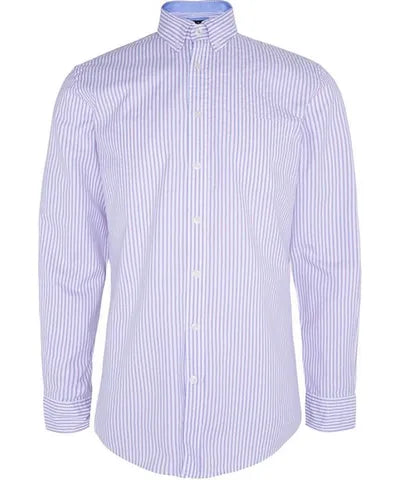 Stripe Long Sleeve Shirt Purple