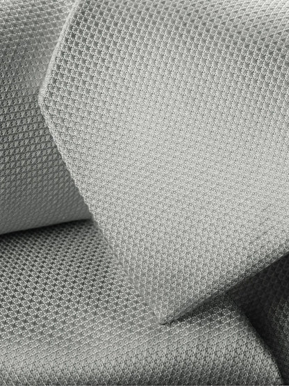 Next Textured Tie - Silver