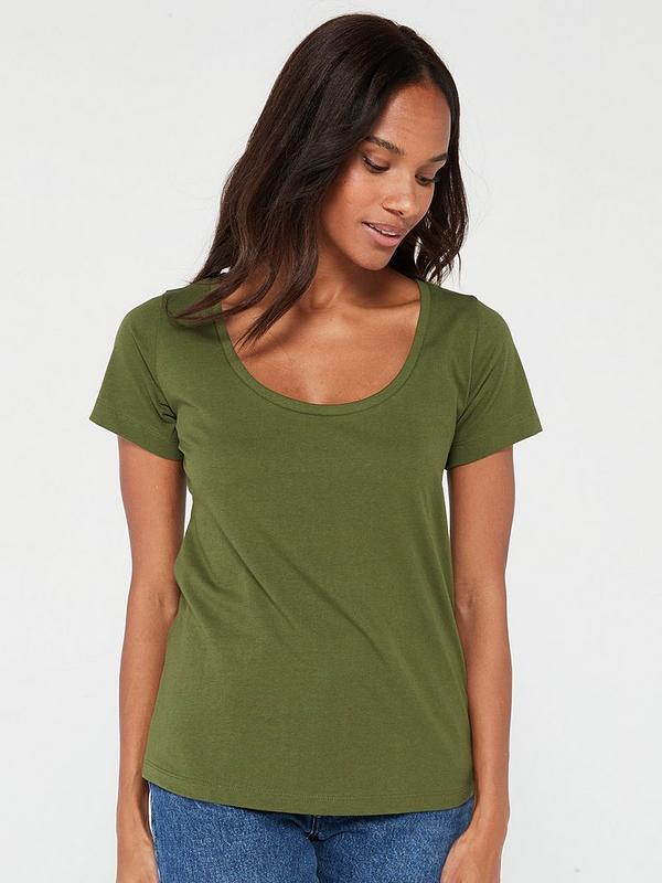 Everyday 2 Pack Essential Scoop Neck T-shirt - Multi