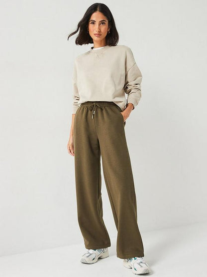 Everyday Wide Leg Jogger - Green