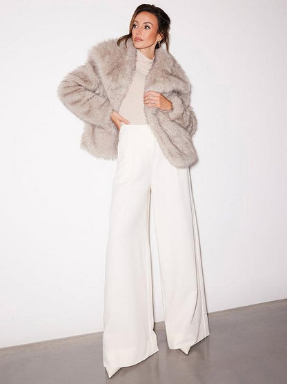 Premium Wide Leg Tailored Trousers by Michelle Keegan