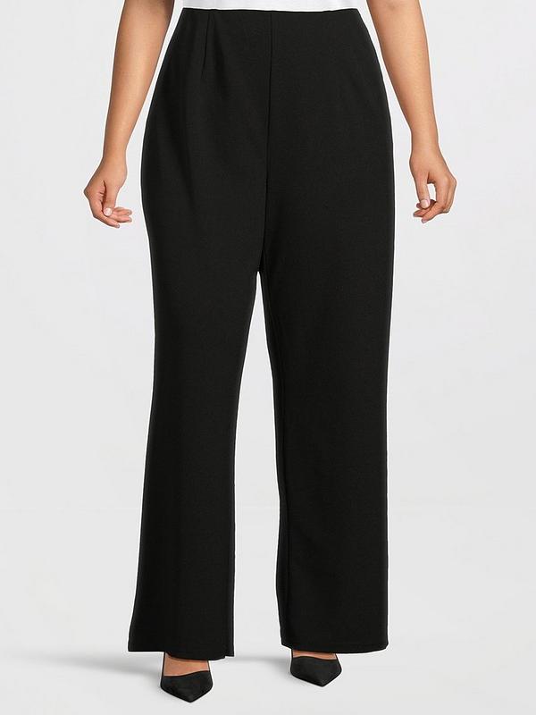 Vero Moda Curve High Waist Super Wide Leg Pant - Black