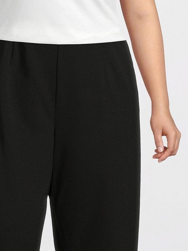 Vero Moda Curve High Waist Super Wide Leg Pant - Black