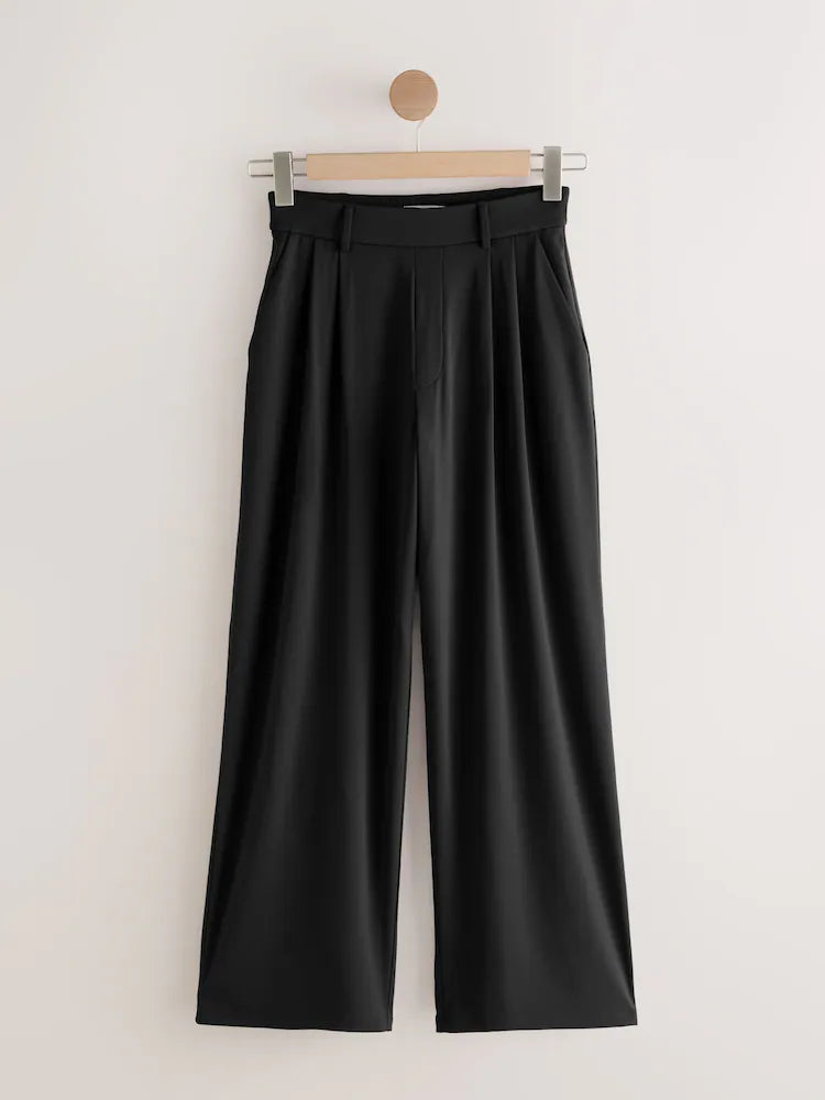 Black N. Premium Wide Leg Tailored Trousers