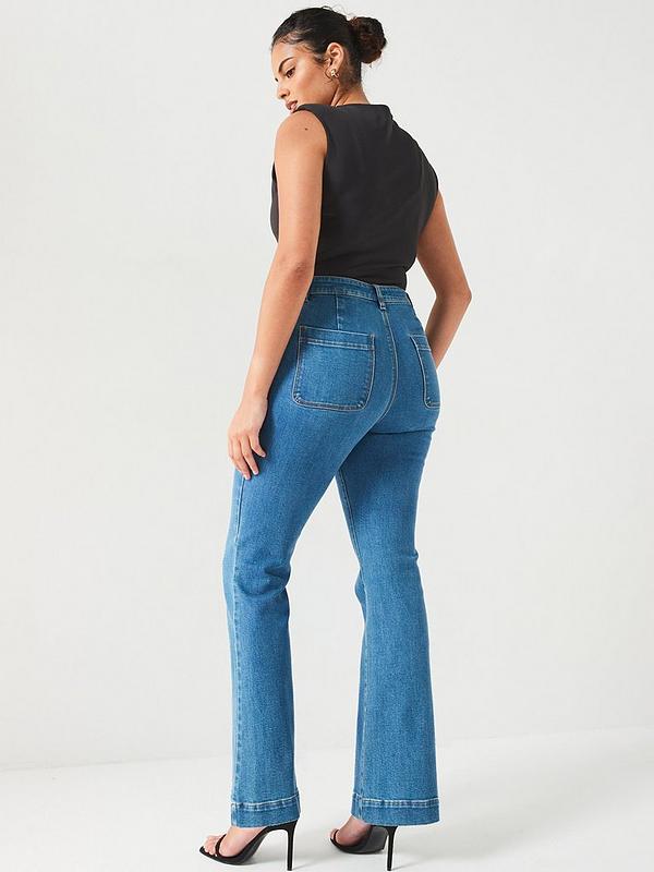 V by Very Curve Stretch Kickflare Jean - Dark Wash