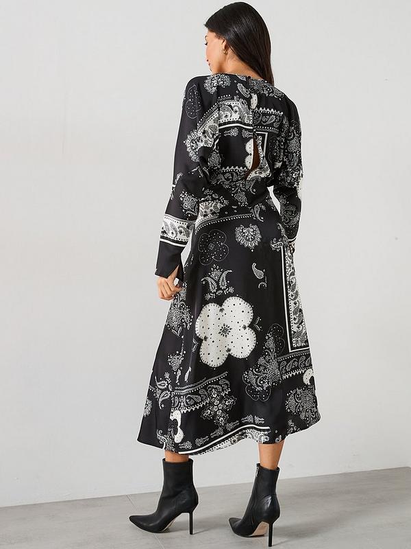 Paisley Batwing Midaxi Dress - Print