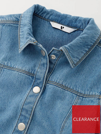 V by Very Girls Button Through Denim Dress