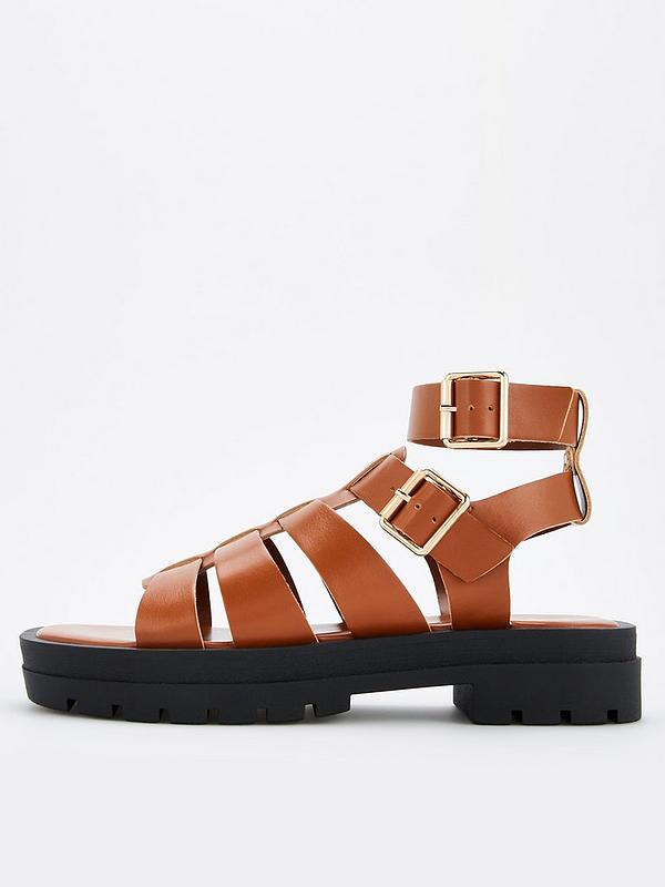 V by Very Gladiator Chunky Sandal - Tan