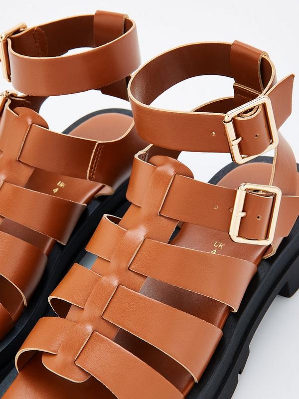 V by Very Gladiator Chunky Sandal - Tan