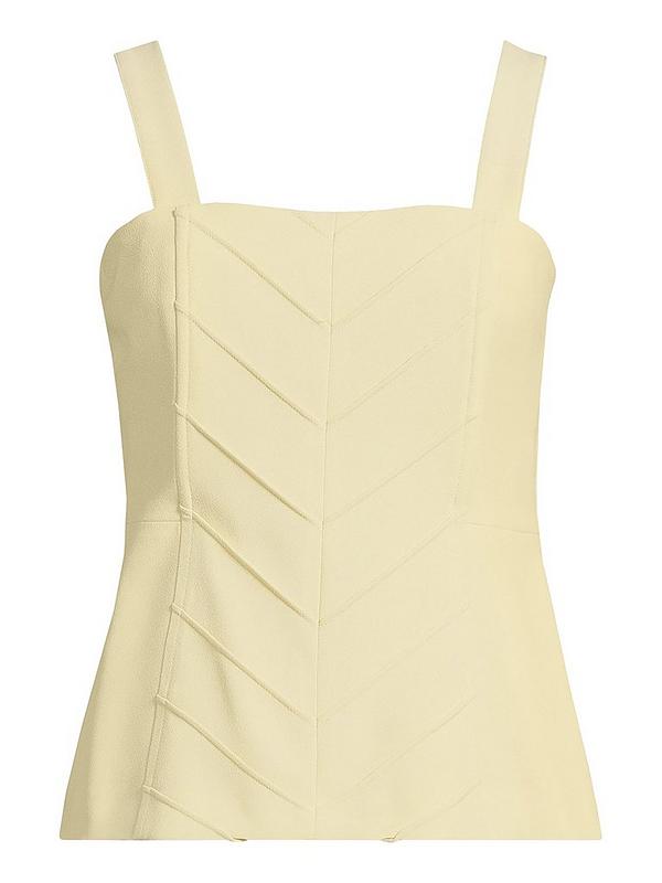 Michelle Keegan Pleated Detail Strappy Top - Green