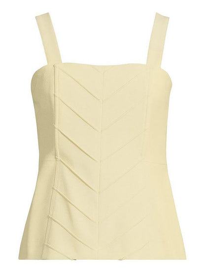 Michelle Keegan Pleated Detail Strappy Top - Green