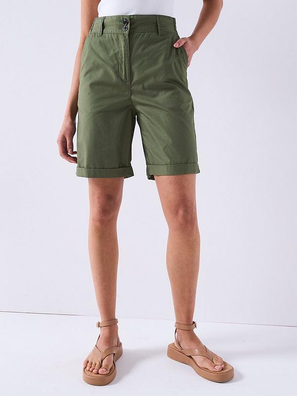 Everyday Two Pack Poplin Shorts - Black/Khaki