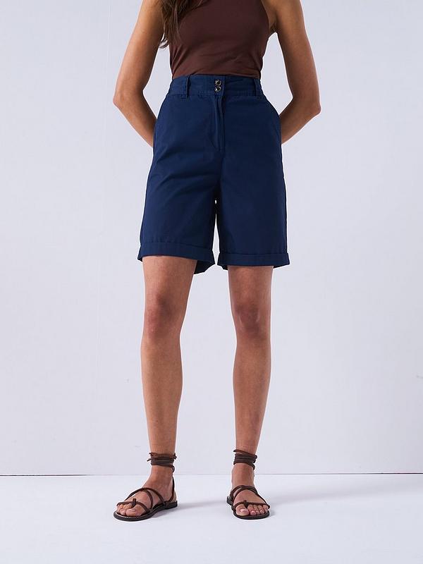 Everyday 2 Pack Poplin Shorts - Navy/White