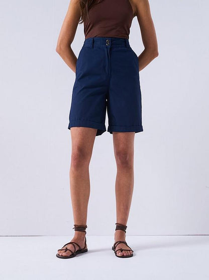 Everyday 2 Pack Poplin Shorts - Navy/White