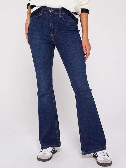 High Waist Supersoft Flare Jeans - Dark Wash
