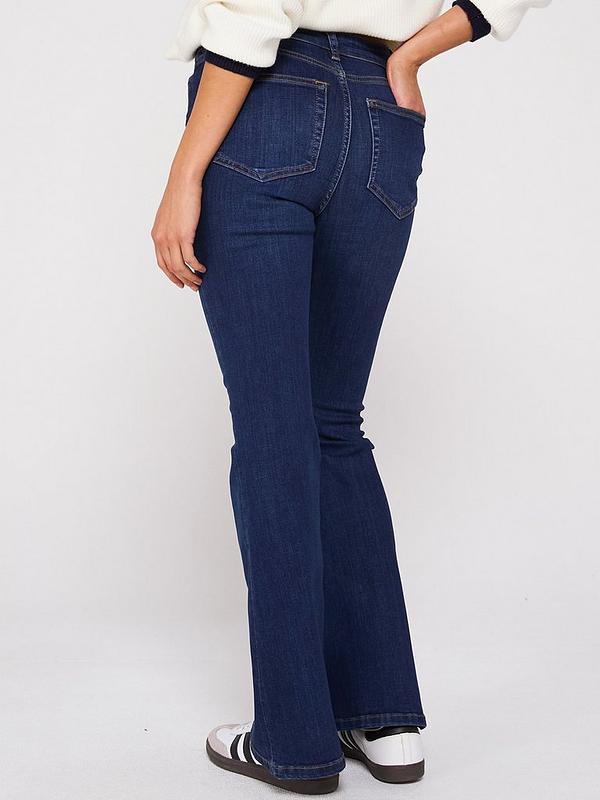 High Waist Supersoft Flare Jeans - Dark Wash