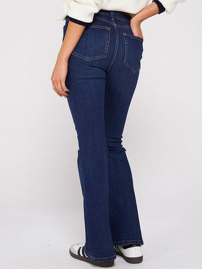 High Waist Supersoft Flare Jeans - Dark Wash