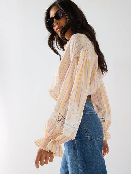 Seam Detail Stripe Shirt