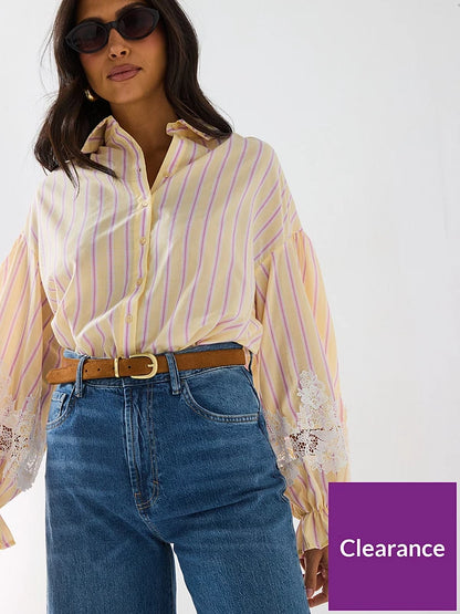 Seam Detail Stripe Shirt