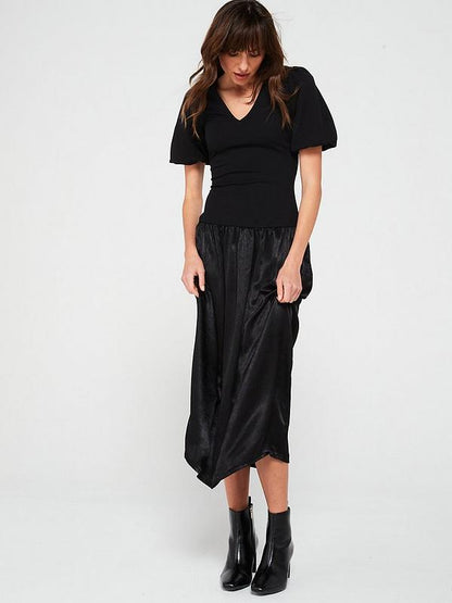 V by Very Woven Mix Midaxi Dress