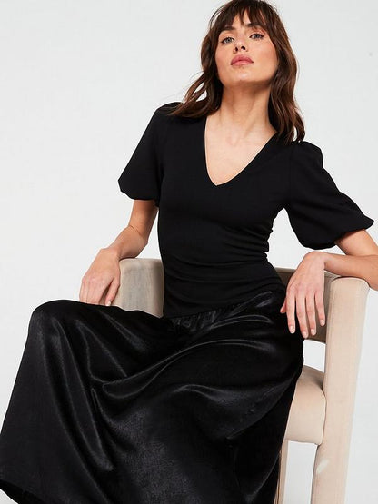 V by Very Woven Mix Midaxi Dress