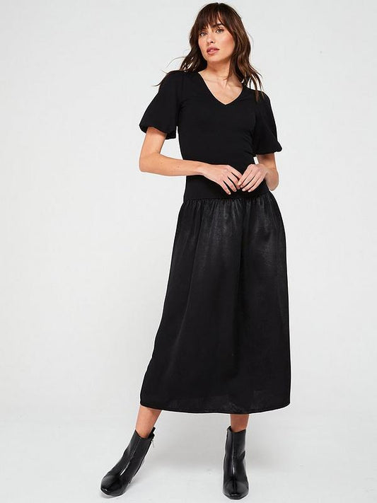 V by Very Woven Mix Midaxi Dress