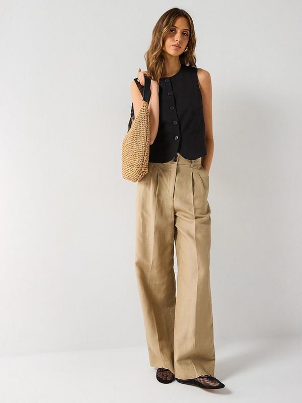 V by Very Scoop Co-ord Waistcoat - Black