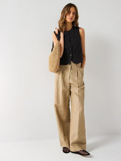 V by Very Scoop Co-ord Waistcoat - Black